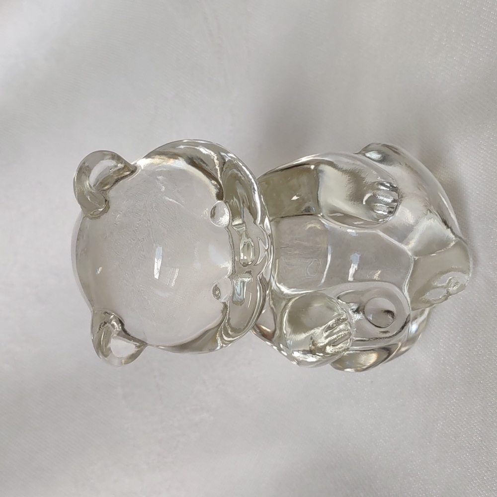 Glass Teddy Bear Figurine